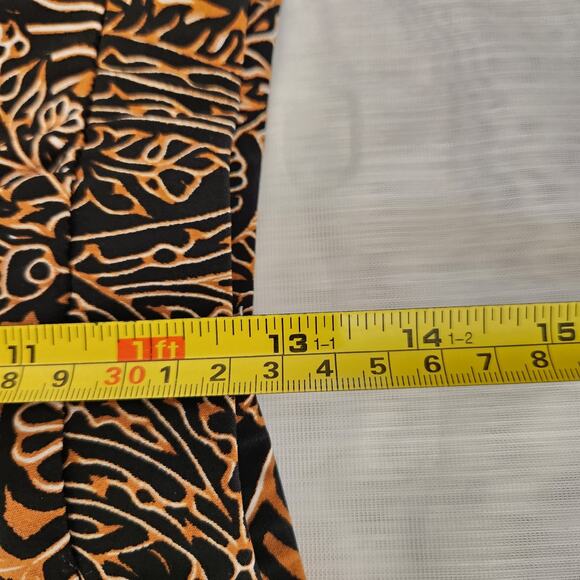 Susan Graver Pants Womens 1X Black Brown Liquid Knit Cropped Pull-On Workwear - Picture 11 of 14